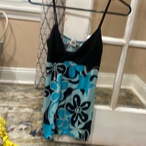 Black and blue camisole.